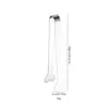 Pinça de Gelo em Aço Inoxidável 410 em Formato de Coração Transfronteiriça, Pinça de Comida Estilo Ins, Pinça para Lanches, Balde de Gelo, Pinça para Biscoitos, Frutas e Cubos de Açúcar
