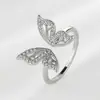 Anillo de mariposa de estilo coreano, de alta gama y etéreo para mujer, con un diseño único, moderno y lujoso, perfecto para el dedo índice, disponible para venta al por mayor