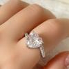 Anillo de Diamante Imitación Mosane Explosiones Transfronterizas Anillo de Mujer a Mozambique Joyería Anillo de Zirconia Anillo de Diamante Anillo de Boda Anillo de Pareja