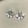 Joias Transfronteiriças Europeias e Americanas com Design de Textura Pregueada, Brincos Florais, Colares, Pulseiras, Tornozeleiras, Anéis e Conjuntos de Braceletes para Mulheres