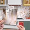 Crm022 Adhesivos de pared de azulejos impermeables y a prueba de humedad transfronterizos Papel tapiz decorativo para lavabo Renovación de cocina Papel tapiz autoadhesivo antiincrustante