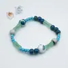 Colección de Cuentas Jingdezhen Cuentas Budistas Pulsera de Cerámica Popular Nuevo Estilo Chino Fresco y Sencillo Estilo Nacional Tejido Puramente Hecho a Mano