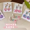 Pinzas para Orejas Lindas de Estrella de Mar y Concha para Niños Sin Perforación, Aretes de Dibujos Animados para Niñas Pequeñas, Aretes para Bebés, Colgantes, Accesorios para Orejas Aliviadores del Dolor