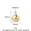 Accesorios de Plata Pura 990 Colgante de Campana de Princesa Fugitiva Pulsera Hecha a Mano DIY Pulsera de Cristal Encanto de Campana de Navidad