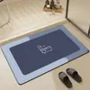 Alfombrilla de tierra de diatomeas estilo moderno para baño y entrada de inodoro, secado rápido y absorbente, fácil de limpiar y mantener, alfombrilla de baño para uso doméstico