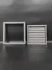 Janela de Ventilação para Parede Externa com Palhetas Ajustáveis Manualmente em Liga de Alumínio com Grelhas de Bloqueio Ajustáveis e Venezianas Articuladas à Prova de Chuva