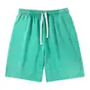 Nuevos Pantalones Cortos Deportivos Vintage Estilo Americano Transfronterizos, Casuales para Deportes al Aire Libre Unisex, Algodón Puro Rizo Copo de Nieve