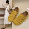 Nuevos Zapatos de Mujer de Verano Slip-on Suela Gruesa Estilo Birkenstock Para Exterior Zapato Casual Cerrado Transpirable para Mujer Persona Perezosa