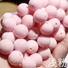 Cuentas de Flocking de Color Macarrón con Agujero Recto Hechas a Mano Accesorios para Ropa Antigua de Otoño e Invierno Felpa 10 Piezas/Paquete Material Libre
