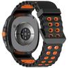 Adecuado para Samsung Galaxy Watch8/Watch8 Classic Hebilla de Doble Fila Correa de Silicona de Dos Tonos