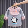 Overol Impermeable de Manga Larga para Niños Delantal Personalizado para Niños Ropa de Comedor para Bebé Chaqueta Volteada Peto Largo Primavera Otoño Invierno