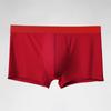 Ropa interior para hombre, bóxers de seda helada a rayas, sencillos, transpirables, deportivos, de verano, de cintura media, modernos.