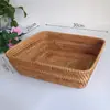 Cesta de frutas, cesta de armazenamento trançada de rattan vietnamita, bandeja de doces, prato de frutas redondo para a sala de estar, fruteira grande para uso doméstico, cesta para pães cozidos no vapor, prato de frutas secas