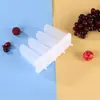 Molde para Paletas de Helado con Tapa, Molde Grande para Helado, Anti-Olor, 4 Compartimentos, Molde para Paletas Estilo Antiguo, Grado Alimenticio, Productos de Hielo Caseros