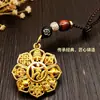 DropshippingNovo Pingente Auspicioso Oito Tesouros Chaveiro de Carro Oito Tesouros Pequeno Ornamento Acessórios Atacado