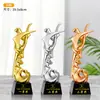 Trofeo de Danza Metálico para Niños Hecho a Medida para Danza Latina, Street Dance, Ballet y Campeón de Concurso de Danza Infantil Medalla de Cristal