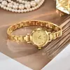 Reloj de Pulsera Redondo Pequeño para Estudiante Correa de Acero Simple Elegante Reloj Pequeño para Mujer Estilo Ins Lujo Ligero Retro Mori