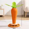 Tablero rascador para gatos con forma de zanahoria, Estructura para trepar gatos, Afilador de garras, Juguete para gatos, Resistente al desgaste, No suelta pelo, Poste rascador vertical de sisal para gatos, Extra Grande