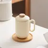 Taza de oficina, taza para separar té y agua para el hogar, taza de cerámica, vaso de agua para conferencias de hotel, regalo de empresa, personalizable con logo