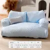 Nuevo producto transfronterizo: Cama de Verano para Gato Hecha de Material de Frijol de Hielo, Cama Fresca para Perro, Múltiples Tamaños, Sofá Cama para Mascota Extraíble y Lavable