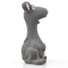 Juguete Vocal para Mascotas Ratón Gris de Látex 14cm Limpieza Dental Molar Juguete para Perro Juguete Vocal de Látex