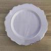 175 juegos de platos desechables de comercio exterior, plato con borde dorado al rojo vivo, plato de encaje, copa de vino, cuchillo, tenedor, cuchara, plástico duro PS