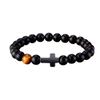 As Pulseiras Mais Quentes da Amazon com Pedra Olho de Tigre Cruzado para Homens e Mulheres Pulseiras de Contas Feitas à Mão Venda Direta da Fábrica em Todo