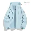 Chamarra tres en uno estilo Luotuo para mujer con forro desmontable, abrigo cortavientos impermeable para hombre para senderismo, viajes, montañismo