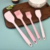 Espátula de Silicona, Espátula Gruesa para Crema, Herramienta Pequeña para Hornear, Raspador de Comida para Pasteles, Espátula para Mezclar