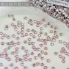 Mini pedrería de circonita en forma de corazón para decoración de uñas, mini pedrería colorida brillante de fondo plano con formas de mariposa y corazón