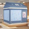 Mosquitero de Cama Estilo Nuevo Cortina de Cama Oscurecedora de Tres Puertas Cortina de Cama Integrada a Prueba de Polvo Tienda de Campaña para Niños Cama Anticaídas Dibujos Animados