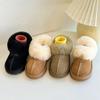 Botas de Nieve de Cuero Genuino para Niños Invierno Boca de Lana de Cordero Zapatos de Algodón para Bebé Estilo Coreano con Forro Polar Zapatos de Pan Gruesos Modernos para Niños y Niñas
