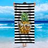 Comercio exterior Amazon Toalla de playa de terciopelo de una cara europea y americana toalla estampada toalla de playa toalla de baño de verano playa natación toalla de baño