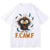 Nueva Camiseta de Manga Corta Harajuku F Chicken Divertida 2025 para Mujer, Camiseta Humorística con Estética de Pollo, Top Oversize Casual para Hombres y Mujeres