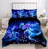 Juego de Tres Piezas Transfronterizo Caricatura Mariposa Impresión Digital 3D Exportación de Amazon Ropa de Cama Textiles para el Hogar Juego de Tres Piezas Al por Mayor
