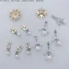 Etiquetas de Accesorios Exquisitos de Nicho, Colgantes de Perla, Torre Eiffel de Girasol Digitales para Bolsos de Mano, Encantos Decorativos de Estilo Suave