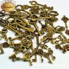 Huang Danjia 59 Accesorios de Joyería Retro Mixtos para Bricolaje, Llaves de Tamaño de Bronce Antiguo, Suministro de Comercio Electrónico Transfronterizo
