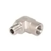 Accesorios de Transición Roke Brand de Acero Inoxidable en Ángulo Recto Rt con Rosca Interna y Externa, Resistentes a la Presión y a Altas Temperaturas, Material 316