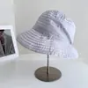 Sombrero de Cubo con Visera Bloque de Color Estilo Hepburn para Mujer, Sombrero de Tela para Protección Solar de Verano, Sombrero de Tela Plegable para Viajes al Aire Libre