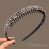 Tiara de Strass, Não Aperta a Cabeça, Com Dentes, Testa Alta, Antiderrapante, Não Cai, Presilha de Cabelo, Tiara Especial para Lavar o Rosto, Novo Estilo Feminino 2026