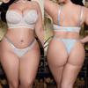 Lencería Sexy Tallas Grandes Europea y Americana Sujetador de Encaje Sexy Ropa Íntima Sexy Pasión Sexy Conjunto de Lencería Íntima 9024