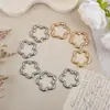 Cierre de Resorte Abierto Metálico con Forma de Flor Anilla de Resorte Llavero Gancho para Bolsos Joyería Accesorio de Bricolaje Materiales de Ferretería