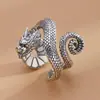 Anillo de Dragón Plateado Producto Nuevo para el Año del Dragón, Elegante y de Inspiración Vintage, Versátil, Directo del Fabricante