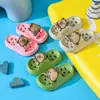 Pantuflas de capibara para niños, lindas pantuflas de baño de dibujos animados para verano, antideslizantes y con diseño hueco para niños y niñas