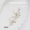 Rinestones para Uñas con Punta Trasera Color Coñac Blanco Decoraciones para Uñas Estilo Japonés Rinestones 3D con Punta Trasera Accesorios para Uñas Portátiles Cristal al por Mayor