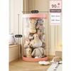 Tubo Transparente para Armazenamento de Brinquedos Display Infantil Boneca Boneca Embalagem de Grande Capacidade Balde de Armazenamento
