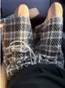 Pantalones cortos de punto a cuadros azules estilo Chanel para hombre, pantalones cortos casuales transpirables de verano estilo americano de alta resistencia, pantalones cortos de marca de moda de longitud de cuarto