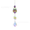 Adesivo Estrela Explosiva em Forma de Coração e Gota d'Água com Diamantes Coloridos, Pingente de Cristal Captador de Sol, Decoração Arco-Íris DIY para Exterior, Fornecimento Transfronteiriço