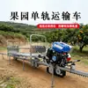 Vehículo de transporte sobre rieles de viga única para plantaciones de té de montaña y huertos, con un rendimiento de ascenso estable y capacidades de transporte sobre rieles confiables.