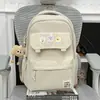 Mochila Estilo Universitario Energética con Estampado de Postres para Estudiantes, Estilo Dulce para Clases en el Campus, Vacaciones y Ocio